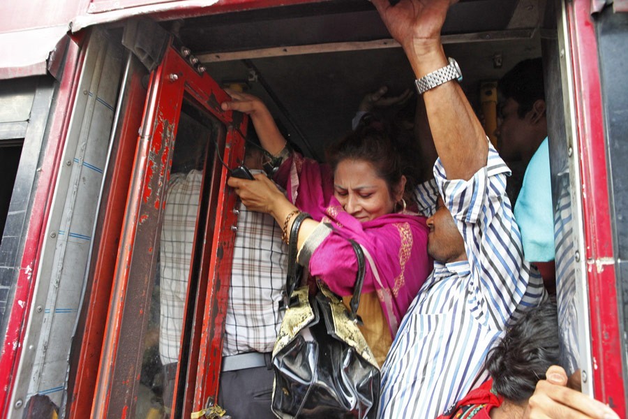Women face extra challenge in Bangladesh's public transport