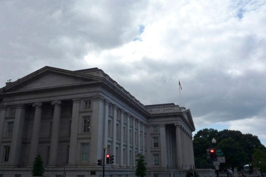 The US Treasury building is seen in Washington, September on 29, 2008 — Reuters/Files