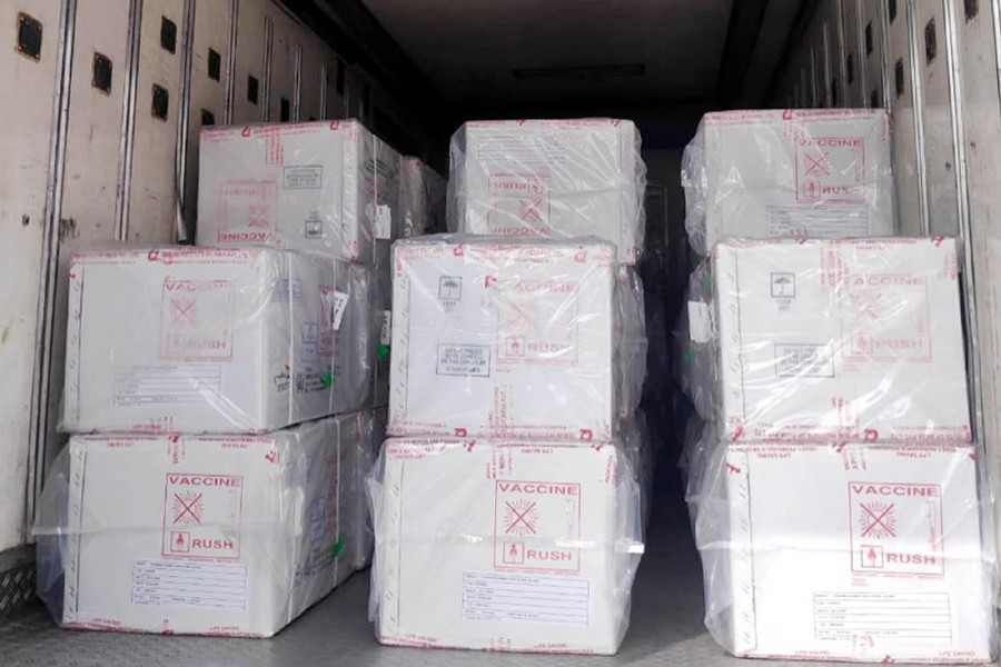 First shipment of imported Covid vaccine doses arrives in Dhaka