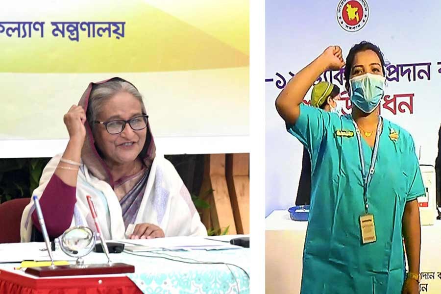 It’s a historic day for Bangladesh, PM says while inaugurating vaccination
