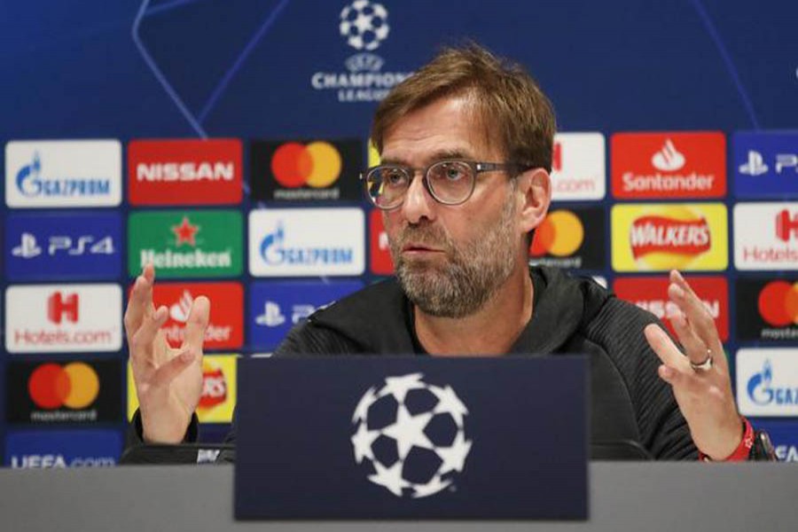 Football - Champions League - Liverpool Press Conference - Anfield, Liverpool, Britain - March 10, 2020 Liverpool manager Juergen Klopp during the press conference — Action Images via Reuters