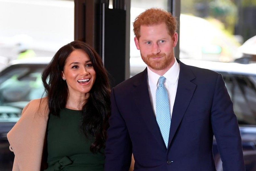 FILE PHOTO: Britain's Prince Harry and Meghan, Duchess of Sussex, arrive to attend the WellChild Awards Ceremony in London, Britain, October 15, 2019. REUTERS/Toby Melville/Pool