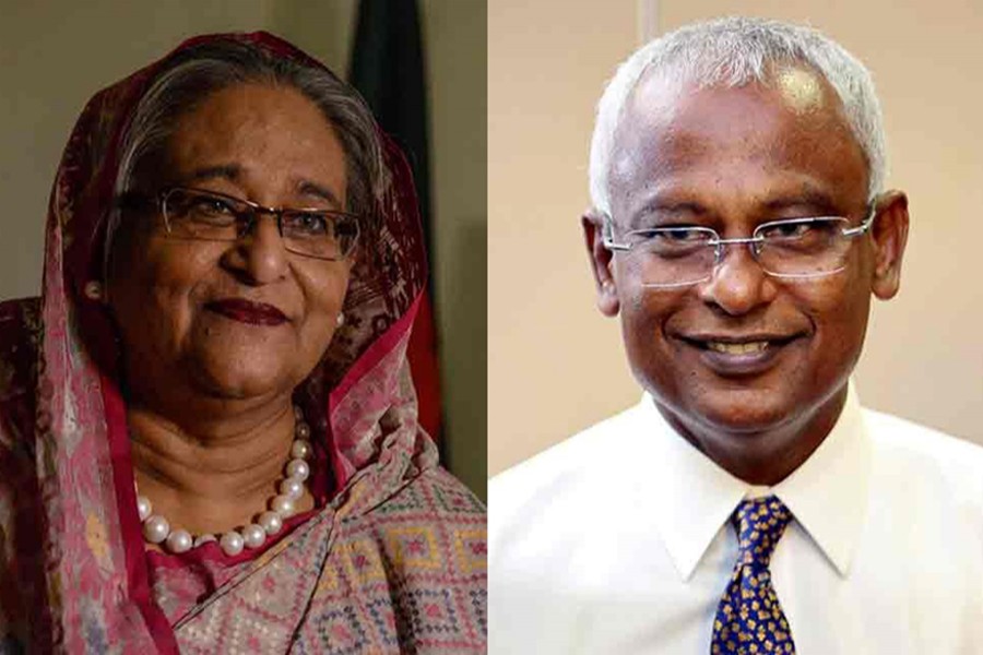 Hasina, Solih hold bilateral talks