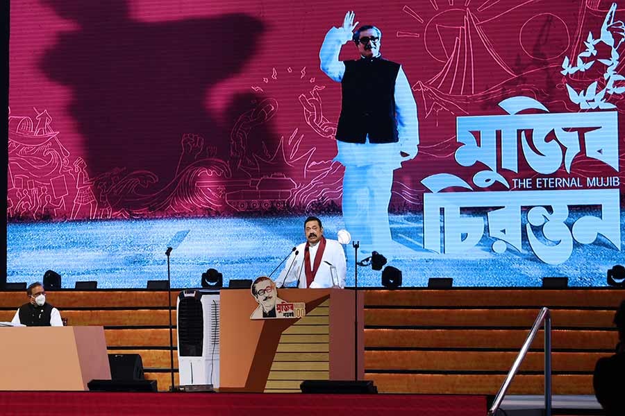 Rajapaksa pays tribute to ‘person of principle’ Bangabandhu