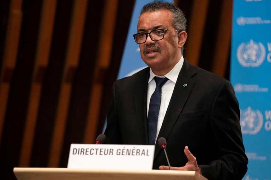 Tedros Adhanom Ghebreyesus, Director General of the World Health Organization (WHO), speaking at programme in Geneva in January this year -Reuters file photo