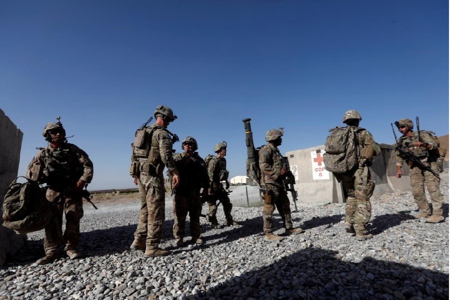 US troops patrol at an Afghan National Army (ANA) Base in Logar province, Afghanistan. File photo from Reuters