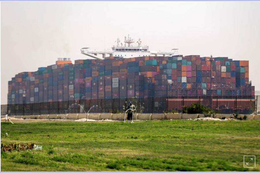 Arrested Suez ship fit for onward passage, official says
