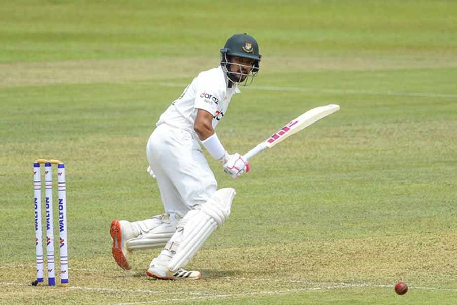 Maiden century from Shanto gives Bangladesh strong start