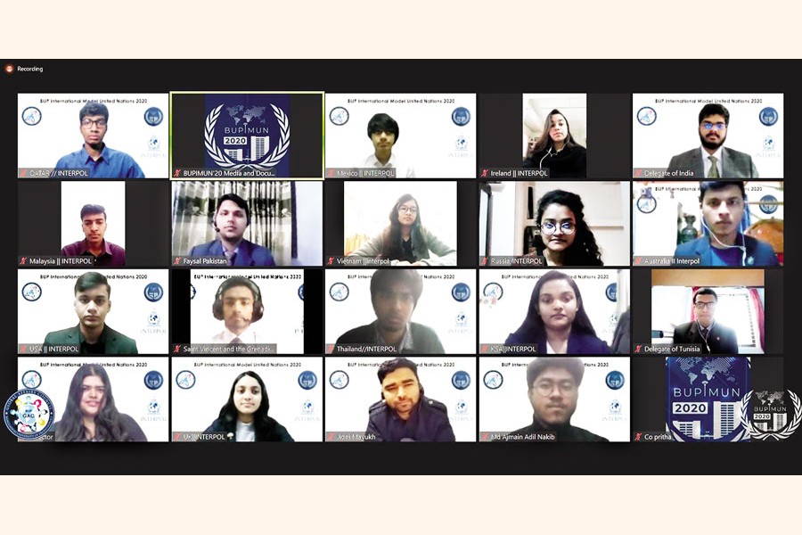 Session of BUPIMUN 2020 was held online