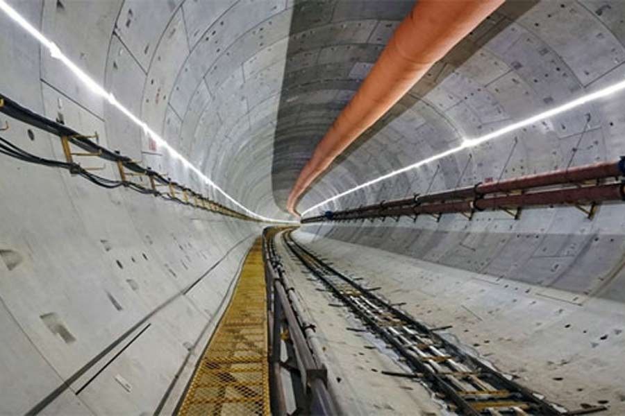 Construction work of Karnaphuli tunnel in full swing as lockdown eased