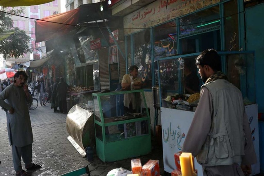 A view of Kabul Bazaar in Kabul, Afghanistan September 1, 2021 — WANA (West Asia News Agency) via Reuters (Please use this for social media)