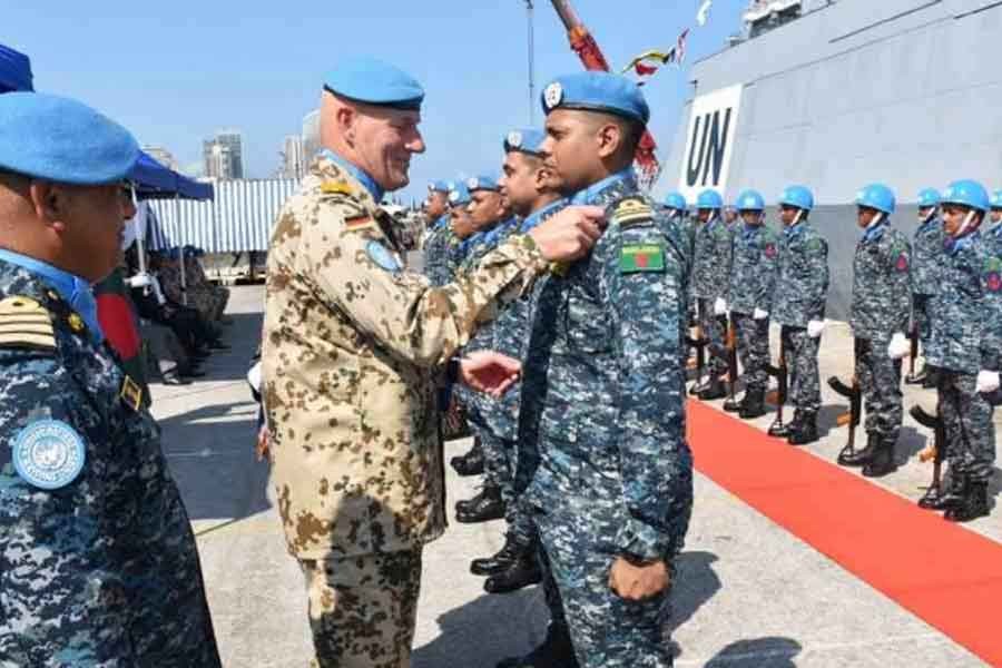 UN awards 110 Bangladesh Navy members for contributions in peacekeeping 