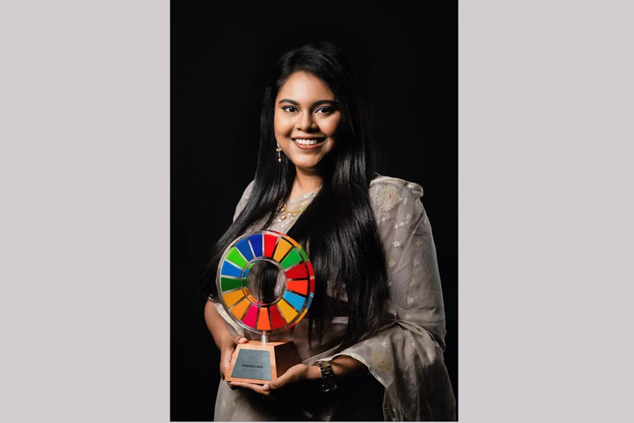 Bangladeshi woman wins Global Goals Changemaker Award