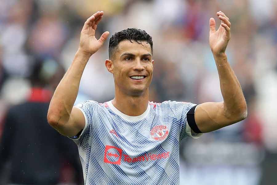 Manchester United's Cristiano Ronaldo celebrates after a match against West Ham United on September 19 this year –Reuters file photo