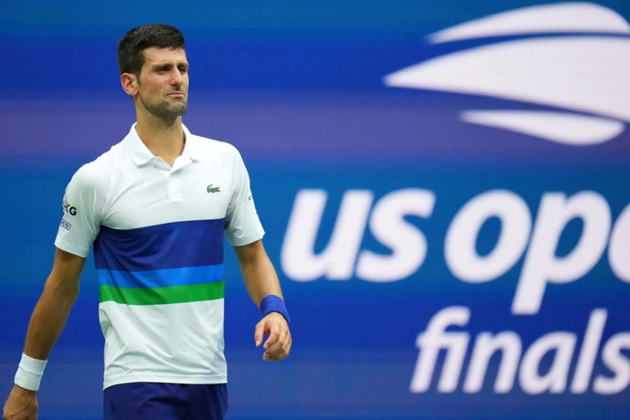 Novak Djokovic of Serbia is seen in this undated photo — USA TODAY Sports via Retuers