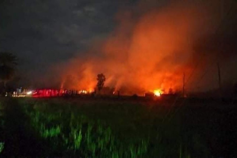 Assailants carry out arson attacks on Hindu homes in Rangpur