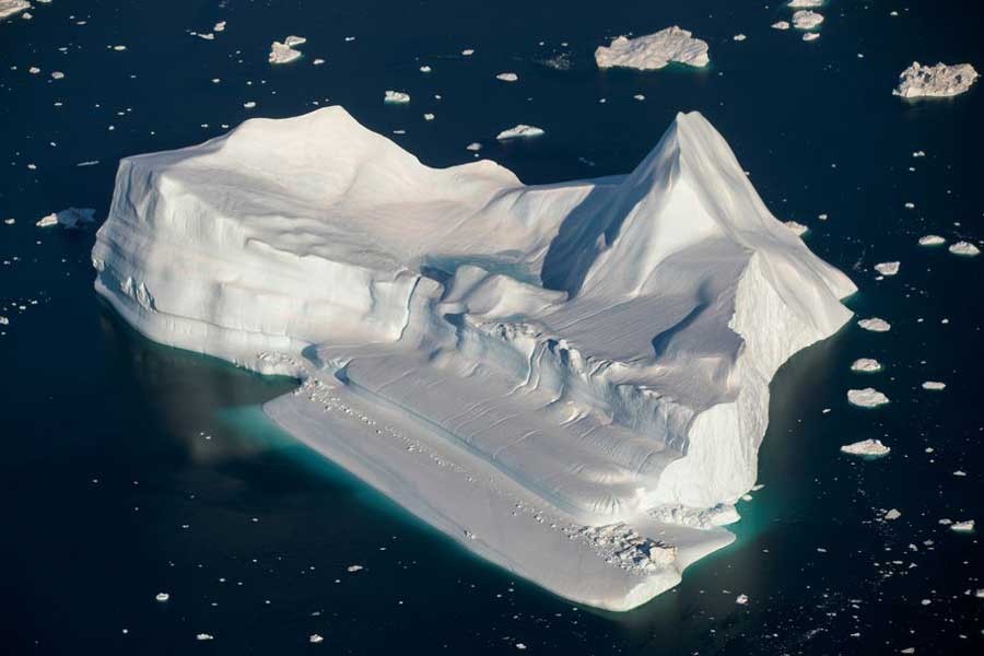 Icebergs are seen at the mouth of the Jakobshavn ice fjord near Ilulissat of Greenland on September 16 this year –Reuters file photo