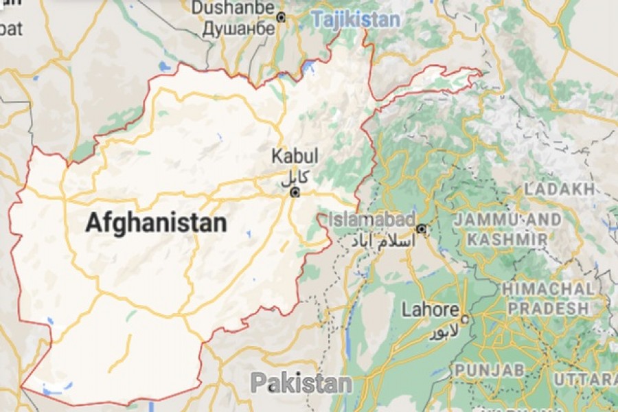 -- Map of Afghanistan. Screenshot taken from Google Maps