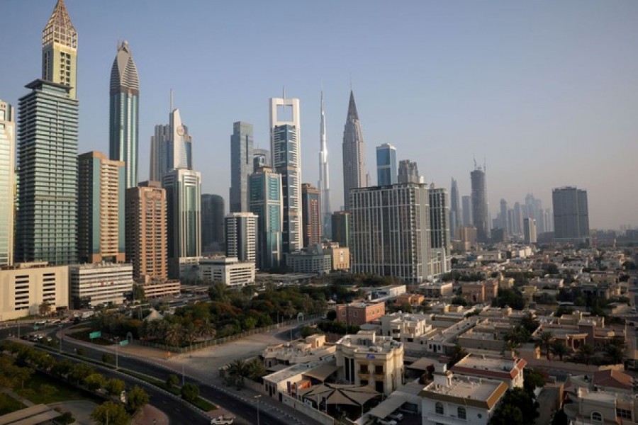 A general view of the Burj Khalifa and the downtown skyline in Dubai, United Arab Emirates, June 12, 2021. Picture taken June 12, 2021. REUTERS