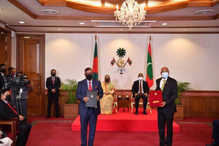 Bangladesh, Maldives sign deals on health, sports and taxation