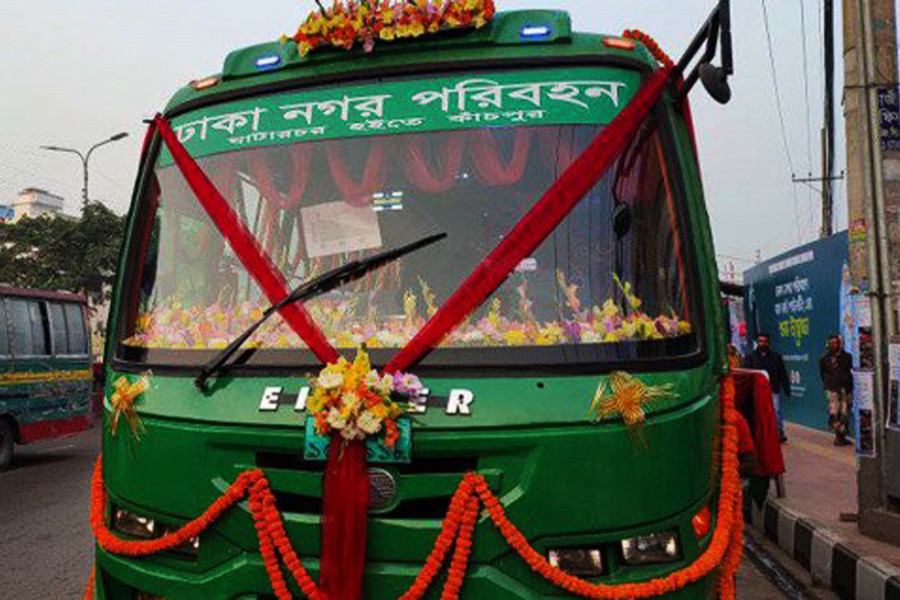 Dhaka Nagar Paribahan launched with 50 vehicles