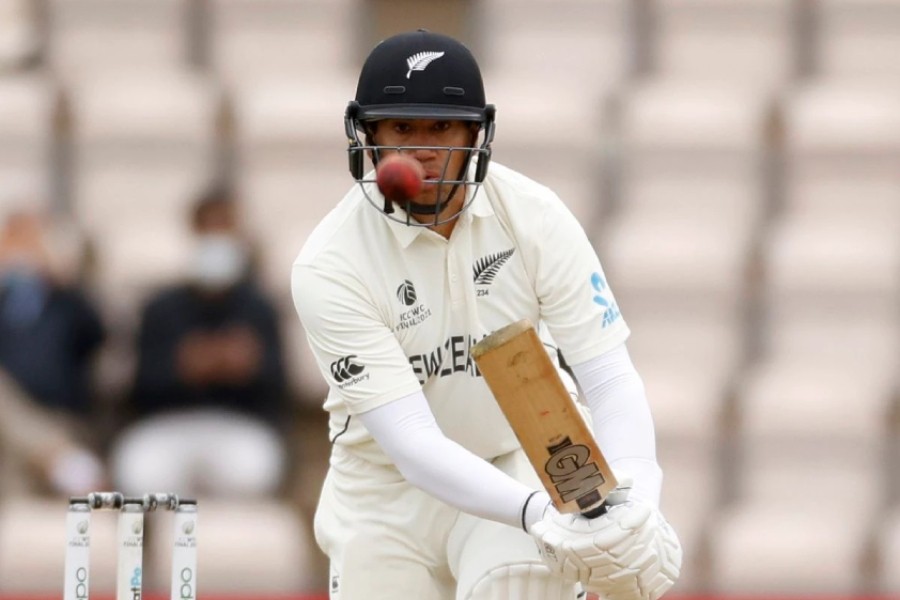 Cricket - ICC World Test Championship Final - India v New Zealand - Rose Bowl, Southampton, Britain - June 22, 2021 New Zealand's Ross Taylor in action Action Images via Reuters/John Sibley