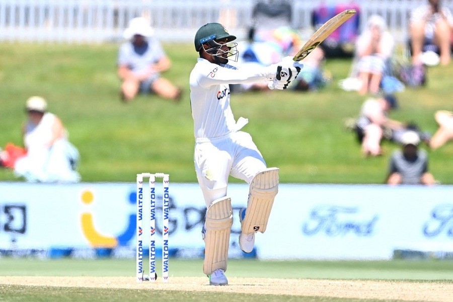 Liton Das playing a pull shot along the way of his fine 86 runs innings. Photo: ESPNcricinfo