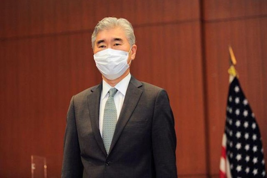 Sung Kim, US Special Envoy for North Korea, poses ahead of a trilateral meeting between Japan, US, and South Korea, to discuss North Korea, in Tokyo, Japan, September 14, 2021 – David Mareuil/Pool via Reuters