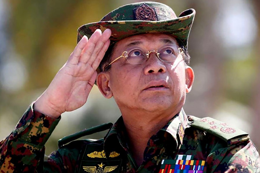 Myanmar junta leader defends coup, denounces resistance to new regime