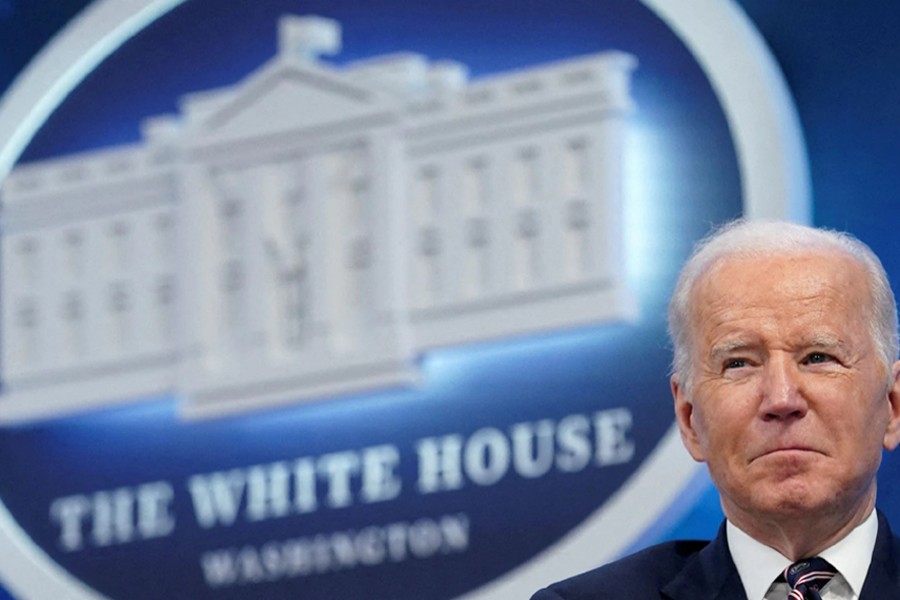 US President Joe Biden hosts a virtual roundtable on securing critical minerals at the White House in Washington, US on February 22, 2022 — Reuters photo