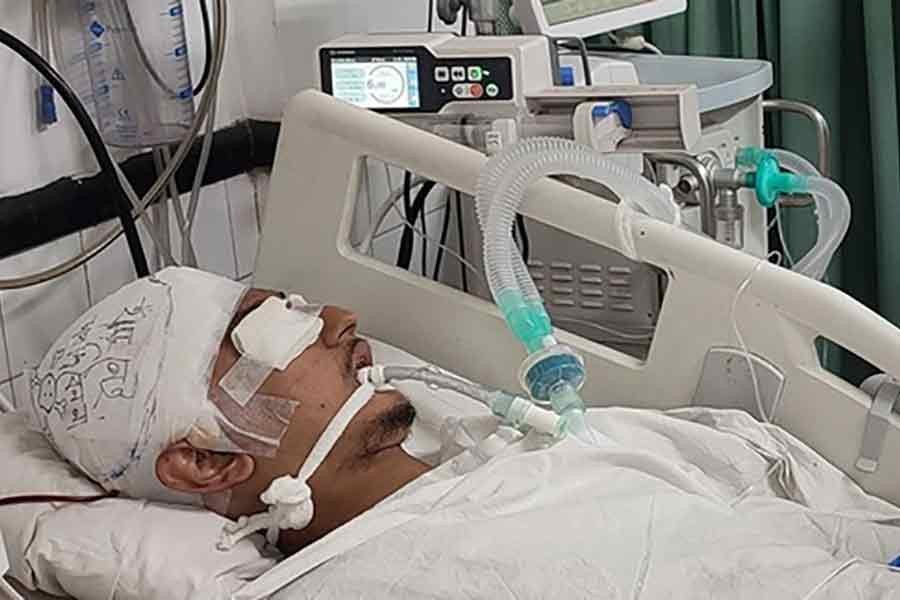 Medical college student Aqib’s skull bone replaced successfully
