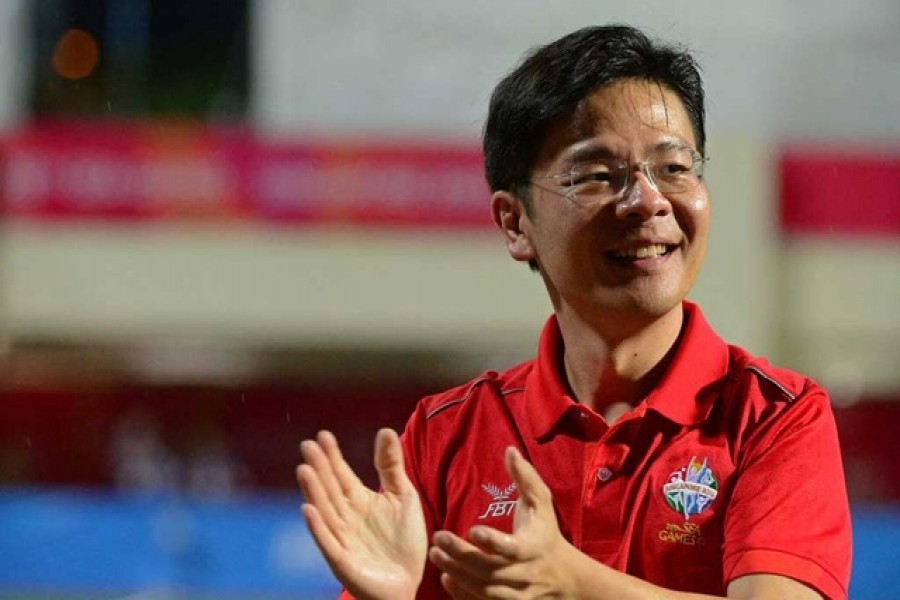 Singapore Minister Lawrence Wong seen in this picture at the Southeast Asian Games in 2015. Prime Minister Lee Hsien Loong has said Wong would succeed him as PM. Mandatory Credit: Singapore SEA Games Organising Committee / Action Images via Reuters