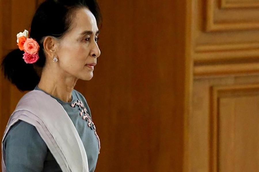 Myanmar's former leader Aung San Suu Kyi