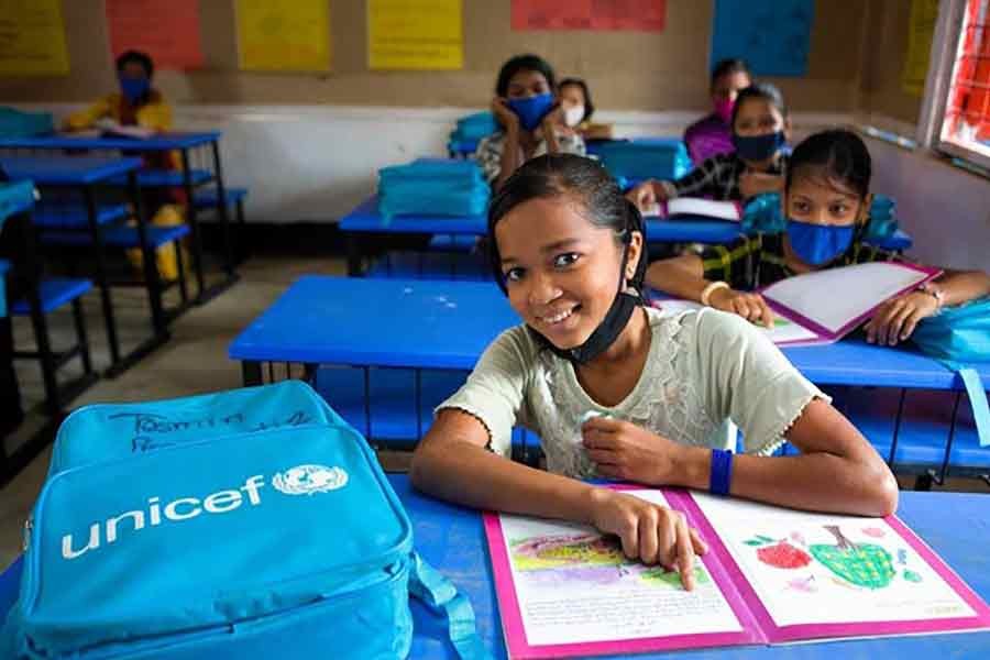 UNICEF enrolls 10,000 Rohingya refugee children in Myanmar curriculum pilot