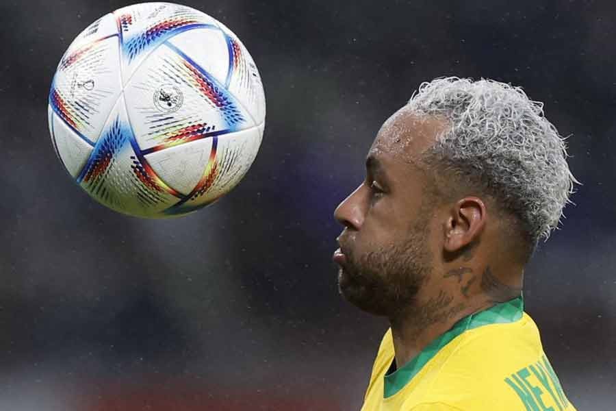 Brazil's Neymar in action during an international friendly match against Japan in Tokyo on Monday –Reuters photo