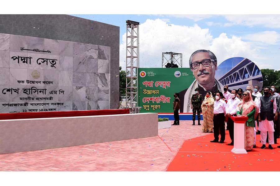 New era as PM inaugurates Padma Bridge