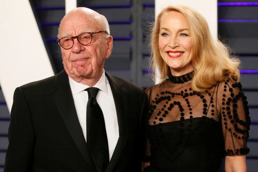 91st Academy Awards – Vanity Fair – Beverly Hills, California, U.S., February 24, 2019 – Rupert Murdoch and Jerry Hall. REUTERS/Danny Moloshok/File Photo