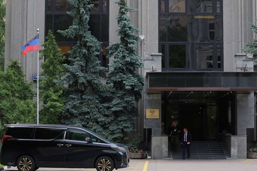 A view shows the embassy of the self-proclaimed Donetsk People's Republic (DPR) in Moscow –Reuters file photo