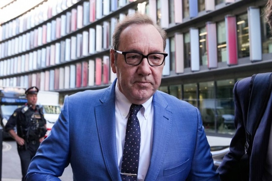 Actor Kevin Spacey arrives at the Central Criminal Court before attending a hearing over charges related to allegations of sex offences, in London, Britain, Jul 14, 2022. REUTERS/Maja Smiejkowska