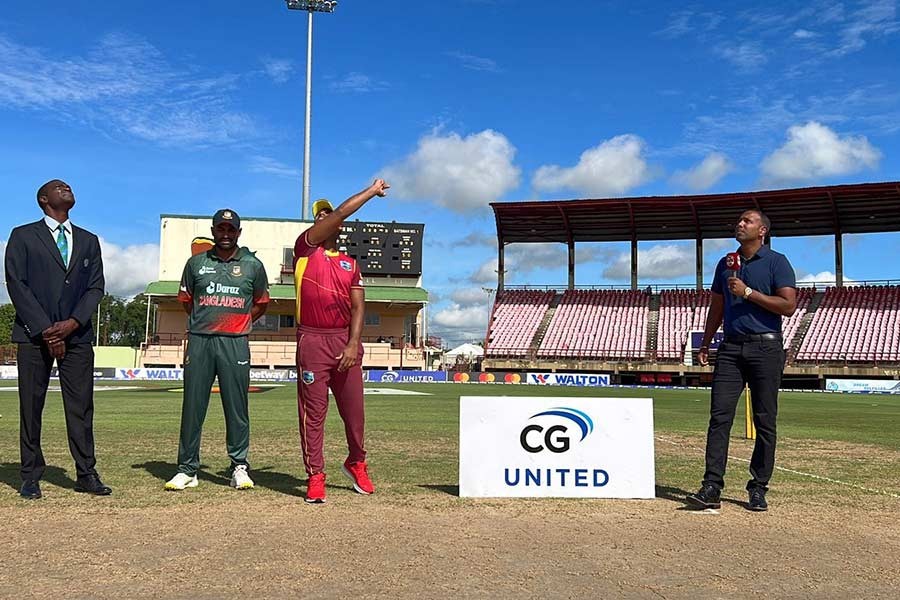 Bangladesh win toss, bowl first in third ODI against West Indies