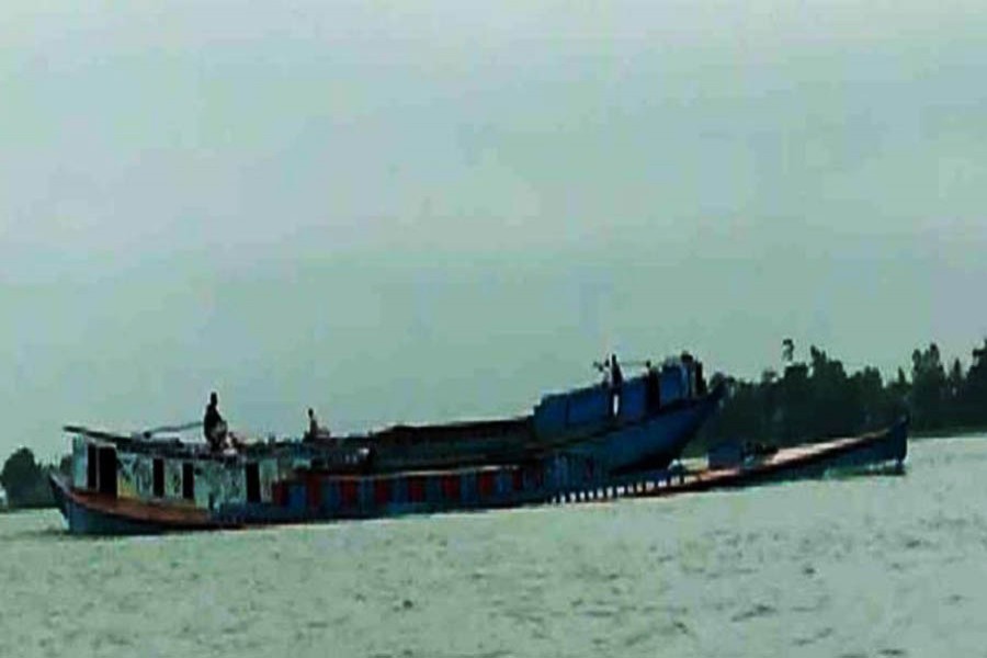 Cement-laden trawler sinks after collision with vessel in Barishal