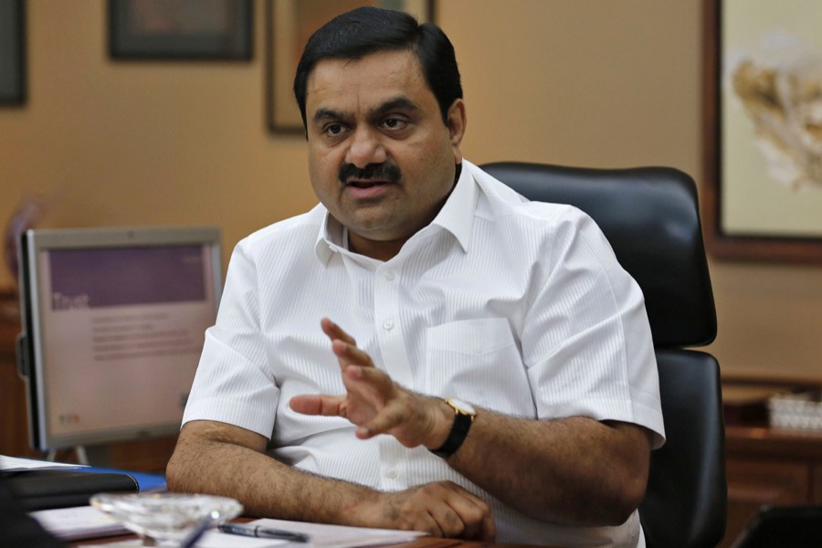 Indian billionaire Gautam Adani speaks during an interview with Reuters at his office in the western Indian city of Ahmedabad on April 2, 2014 — Reuters/Files