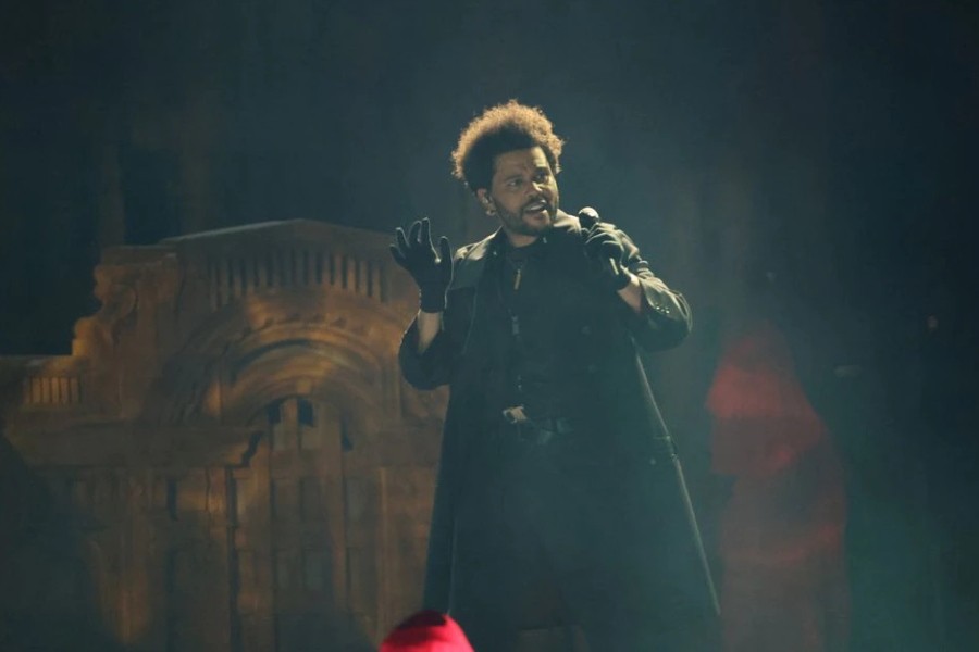 The Weeknd performs during his After Hours til Dawn tour at SoFi Stadium in Inglewood, California, U.S., September 2, 2022. REUTERS/Mario Anzuoni