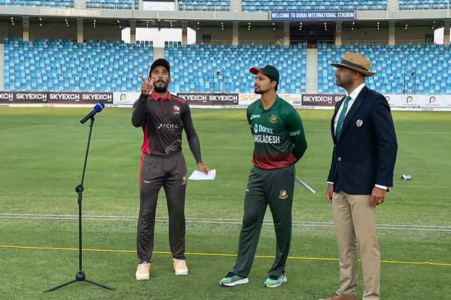 Bangladesh bat first in T20 series opener against UAE