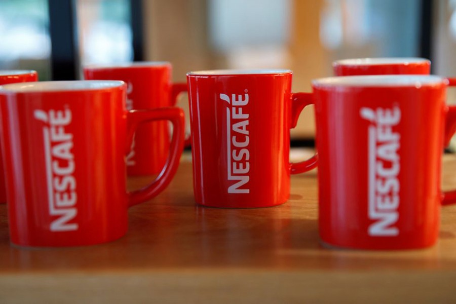 Nescafe mugs are pictured at Nestle Research Center in Orbe, Switzerland on May 31, 2018 — Reuters/Files