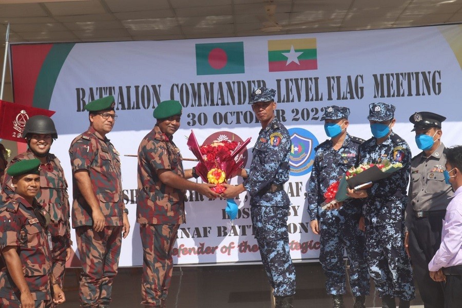 Flag meeting between Bangladesh-Myanmar border forces ends