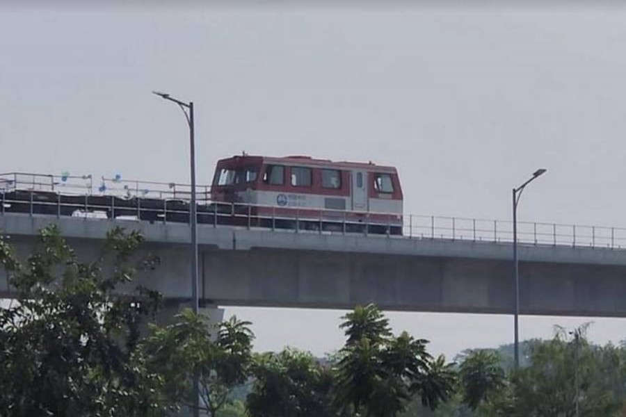 Test-run begins for Padma Bridge Rail link project