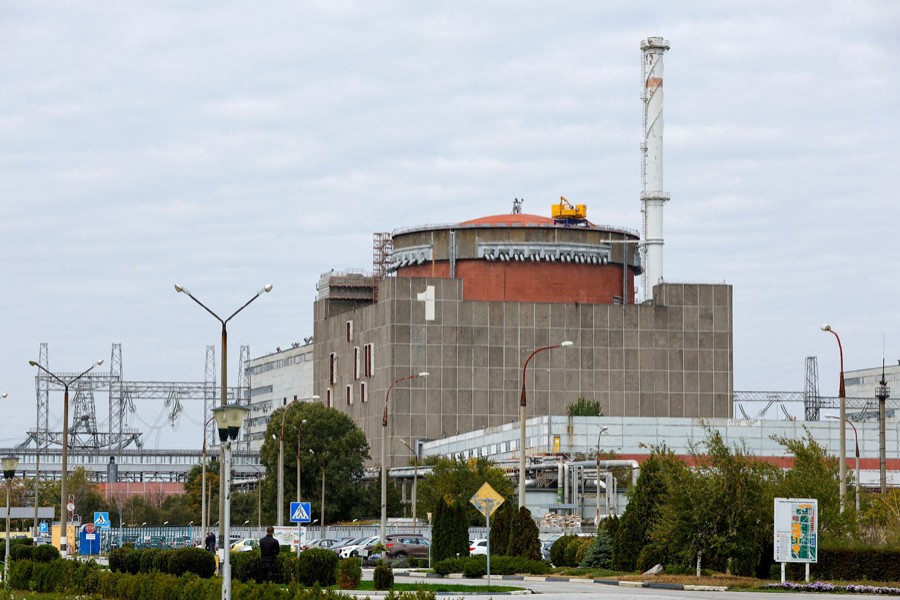 A view shows the Zaporizhzhia Nuclear Power Plant in the course of Russia-Ukraine conflict outside Enerhodar in the Zaporizhzhia region, Russian-controlled Ukraine on October 14, 2022 — Reuters/Files