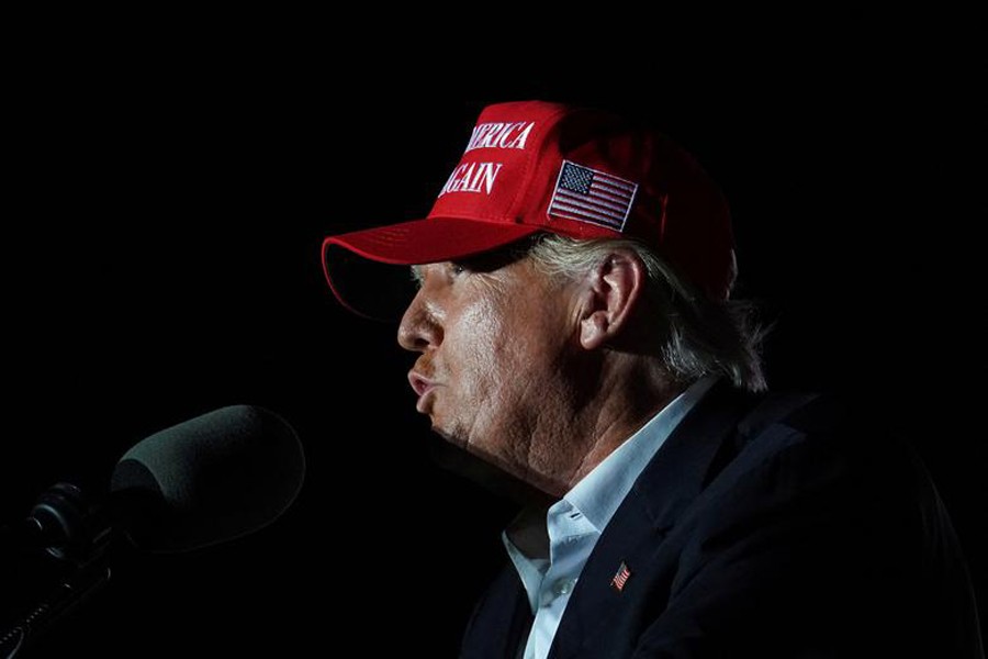 Former US President Donald Trump speaks during a rally in Robstown, Texas, US on October 22, 2022 — Reuters/Files