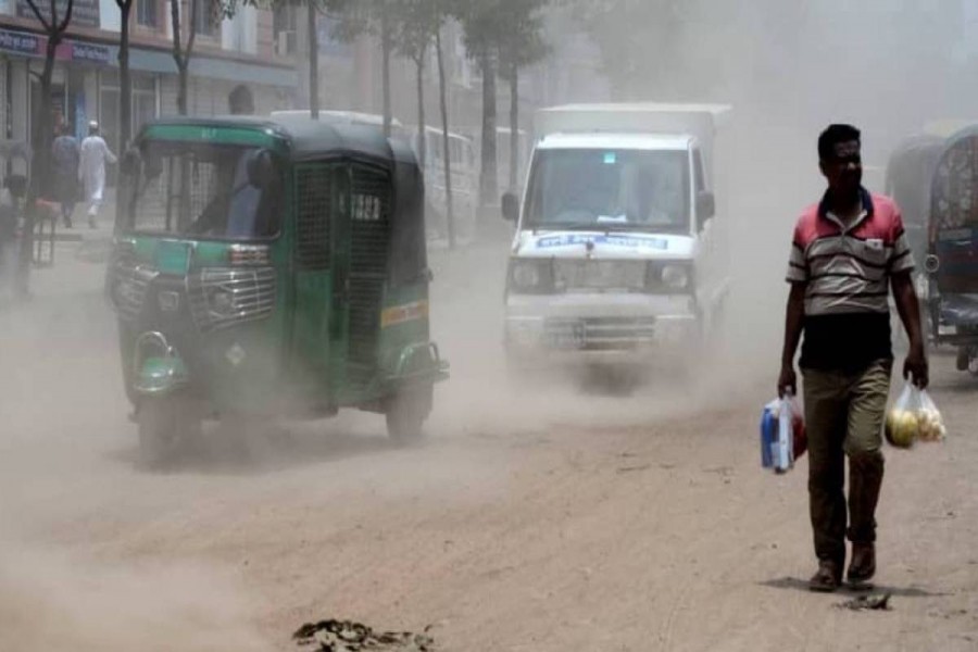 Dhaka’s air quality turns ‘very unhealthy’ this morning